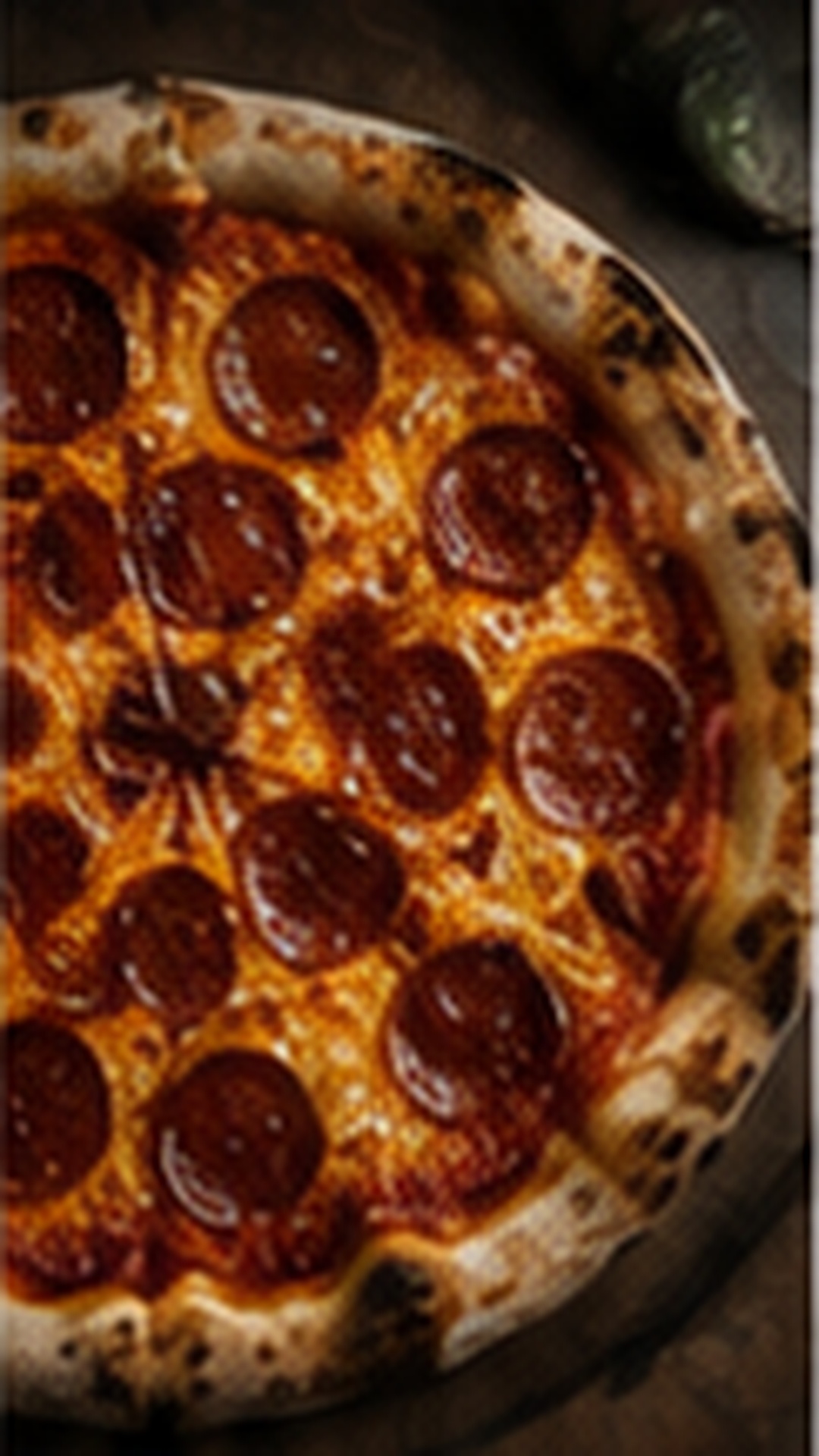 Hot honey pepperoni pizza